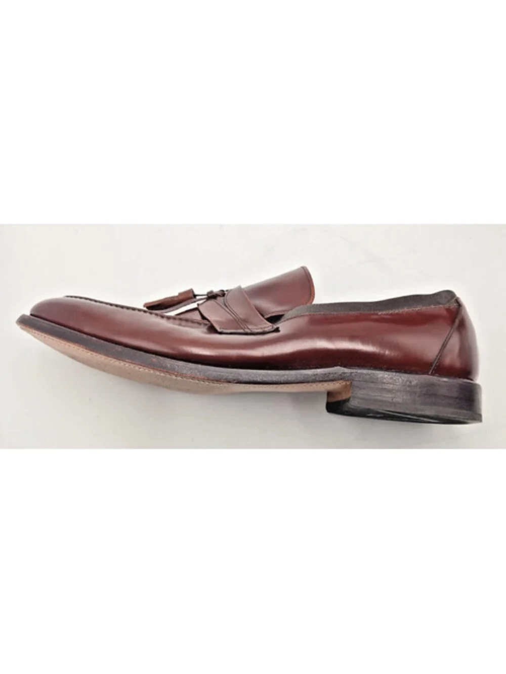 Allen Edmonds Biscayne 8884 11D Burgundy Tassel Loafers Vintage 1980s USA